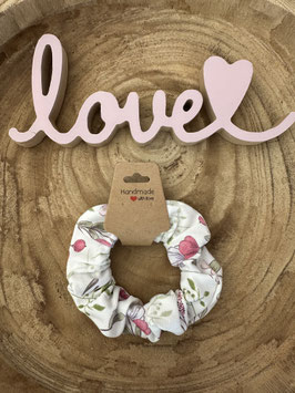 Srunchie Haargummi Accessoires Kinder & Erwachsene " Dezente Blümchen " unisize