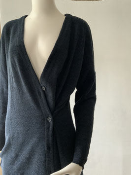 blusbar legere weite Strickjacke mit Drapier- Möglichkeit 8017