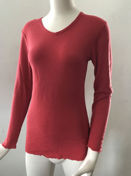 BLUSBAR  körpernahes Shirt  mit V-Ausschnitt 4004