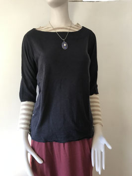 by basics weites Shirt mit U-Boot Ausschnitt