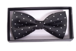 Ribbon Dance Bow Tie, Dots Black