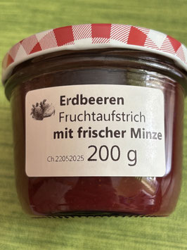 Erdbeere-Minze Fruchtaufstrich 200g-F19