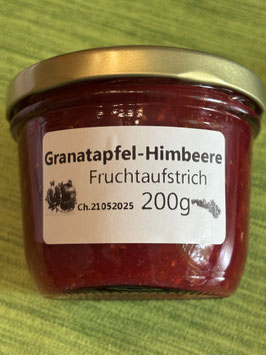 Granatapfel & Himbeeren Fruchtaufstrich 200g--F86