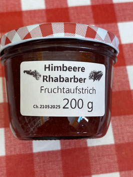 Rhabarber- Himbeeren  Fruchtaufstrich  200g --F161