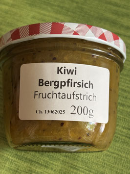 Kiwi & Pfirsich Fruchtaufstrich 200g--F101