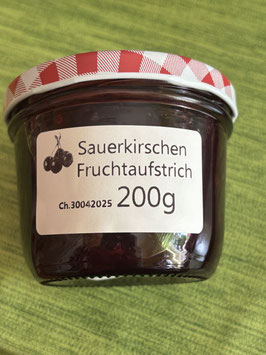 Sauerkirschen Fruchtaufstrich rein 200g --F199