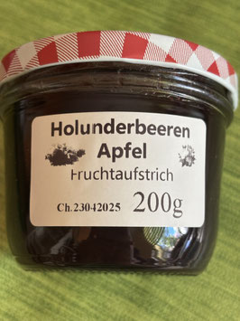 Holunder-Apfel Fruchtaufstrich 200g --F102