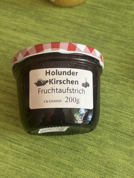 Holunder-Kirschen Fruchtaufstrich 200g  --F187