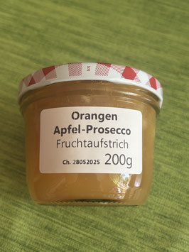 Orange-Apfel-Prosecco Fruchtaufstrich 200g --F185