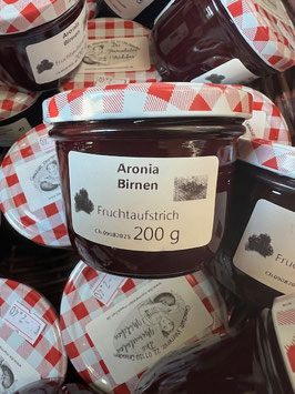 Aroniabeeren-Birnen  Fruchtaufstrich 200g--
