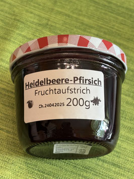 Heidelbeeren & Pfirsich Fruchtaufstrich 200g--F110
