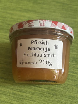 Pfirsich-Maracuja Fruchtaufstrich 200g--F184