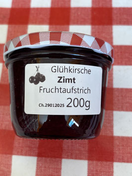Glühkirsch-Zimt Fruchtaufstrich-  200g -- F167