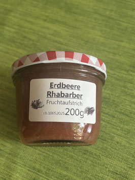 Erdbeeren-Rhabarber Fruchtaufstrich ---200g F171