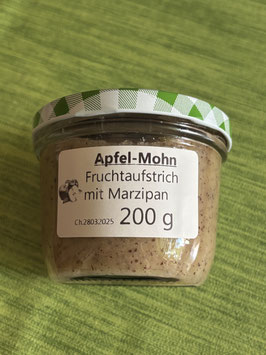 Apfel-Mohn-Marzipan-Fruchtaufstrich 200g --F8