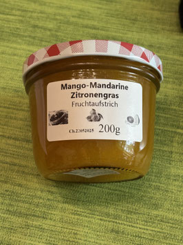 Mango-Mandarine-Zitronengras Fruchtaufstrich 200g --F73