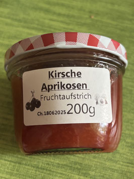 Sauerkirsche-Aprikosen Fruchtaufstrich 200g--F85