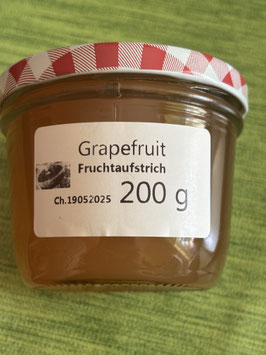 Grapefruit Fruchtaufstrich rein 200g--Sehr herb mit dem süßem aus Apfel  --F238