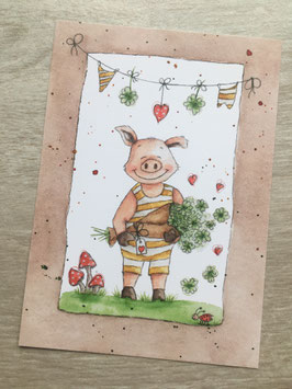 Postkarte Ganz viel Glück! PK 006-24
