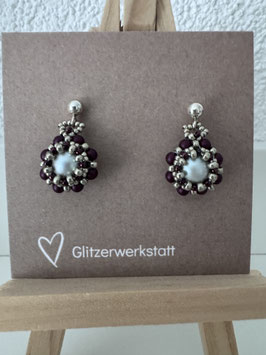 Pearl Flower Ohrring