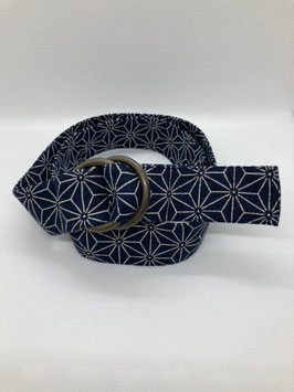 MACHI Belt Asanoha Indigo blue