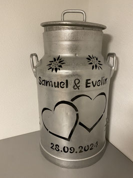 Milchkanne "Hochzeit 2"