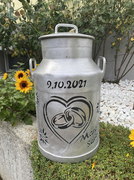 Milchkanne "Hochzeit 1"