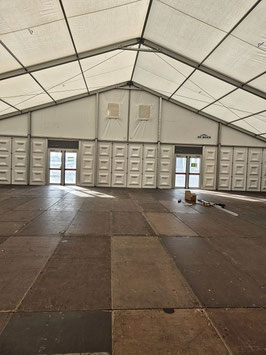 Gebrauchte Zelthalle 20 x 80 m inkl. Kassettenboden - LdB