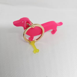 Schlüsselanhänger „Dackel“ – Pink