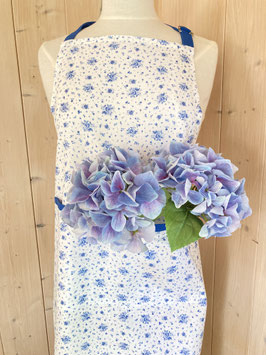 Schürze "Rose blau"