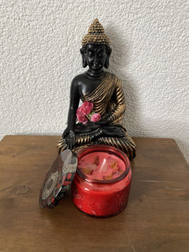 Kerze in Glasdose "Liebe"