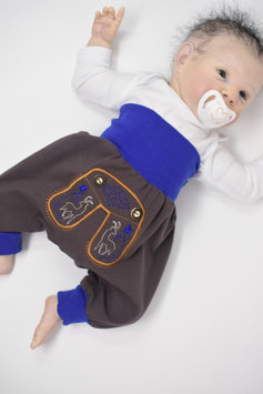 Lederhose "royalblau"