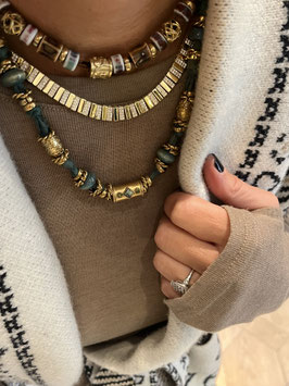 COLLIER LÉONIE TILLEUL OU ROSE BONBON