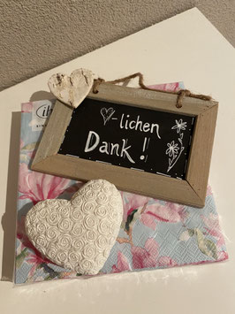 Schild klein Herzlichen Dank!