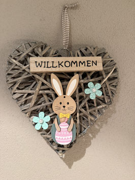 Oster Türherz mit Hase Lino