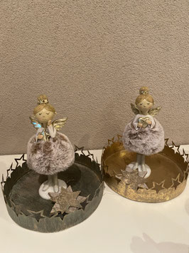 Etagère gold-wash mit Sternen