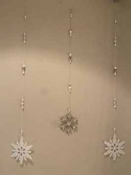 Schneeflockenhänger silber