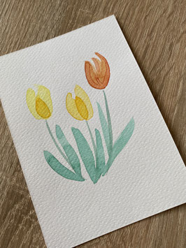 Postkarte "Tulpen"