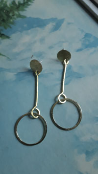 "CERCORELLI" brass wire earrings / Messing Draht Ohrringe