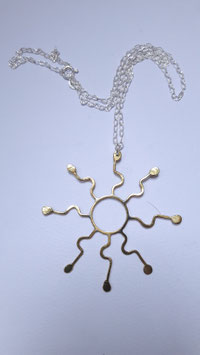 let the sun shine in brass pendant / Sonnenschein, Messing