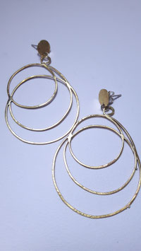 "KAISA" brass wire earring / Messing Draht Ohrringe
