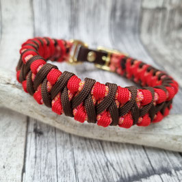 Halsband wüd-zackig rot-braun