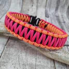 Halsband Cobra pink-orange