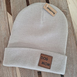 Mütze Dog Mom greige