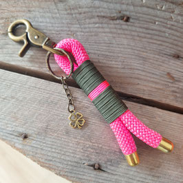 Schlüsselanghänger pink-olive