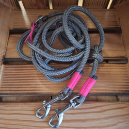Leine Seil Midi grau-pink