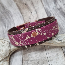 Halsband Biothane braun/bordeaux