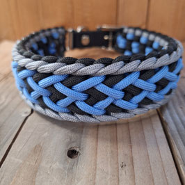 Halsband blau-grau