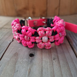 Halsband Blümchen Mini pink
