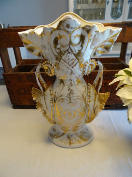 Sehr große antike Vase mit Goldmontur - Hochzeitsvase (L)